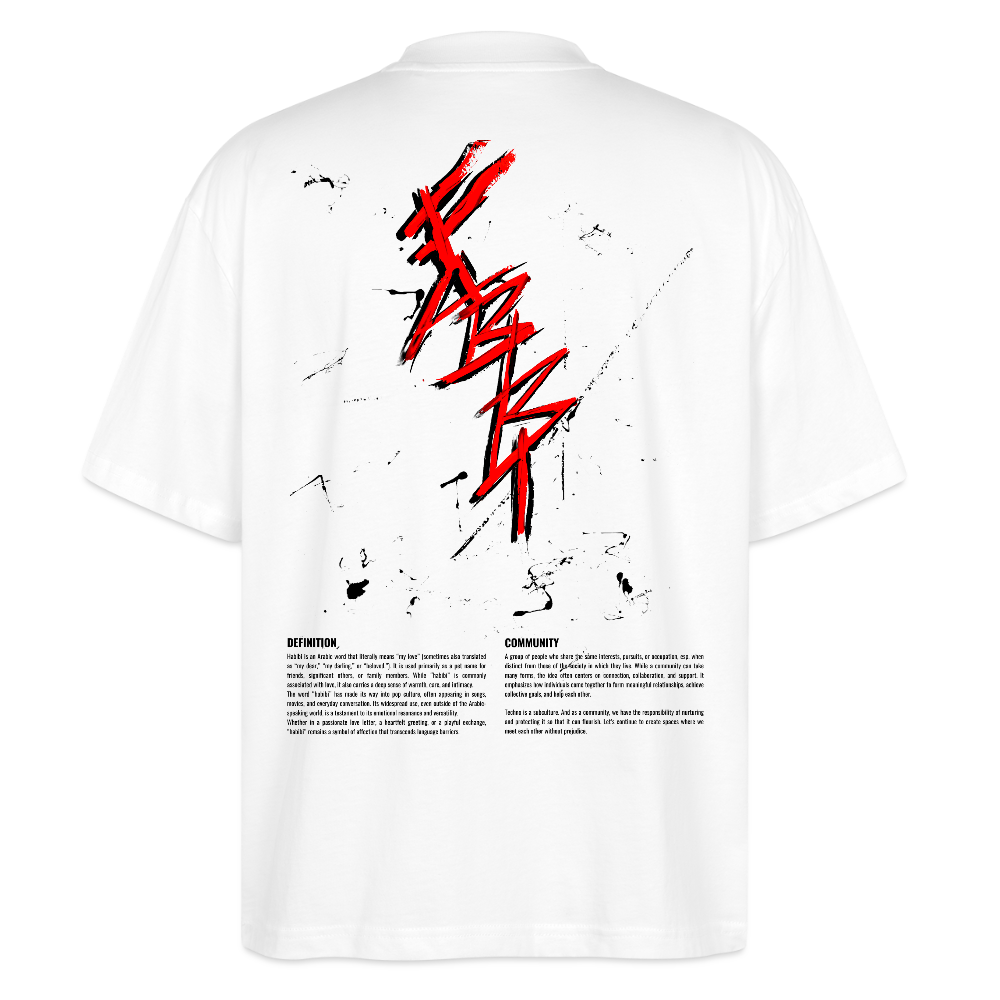 Habibi Community Shirt (rot) - white